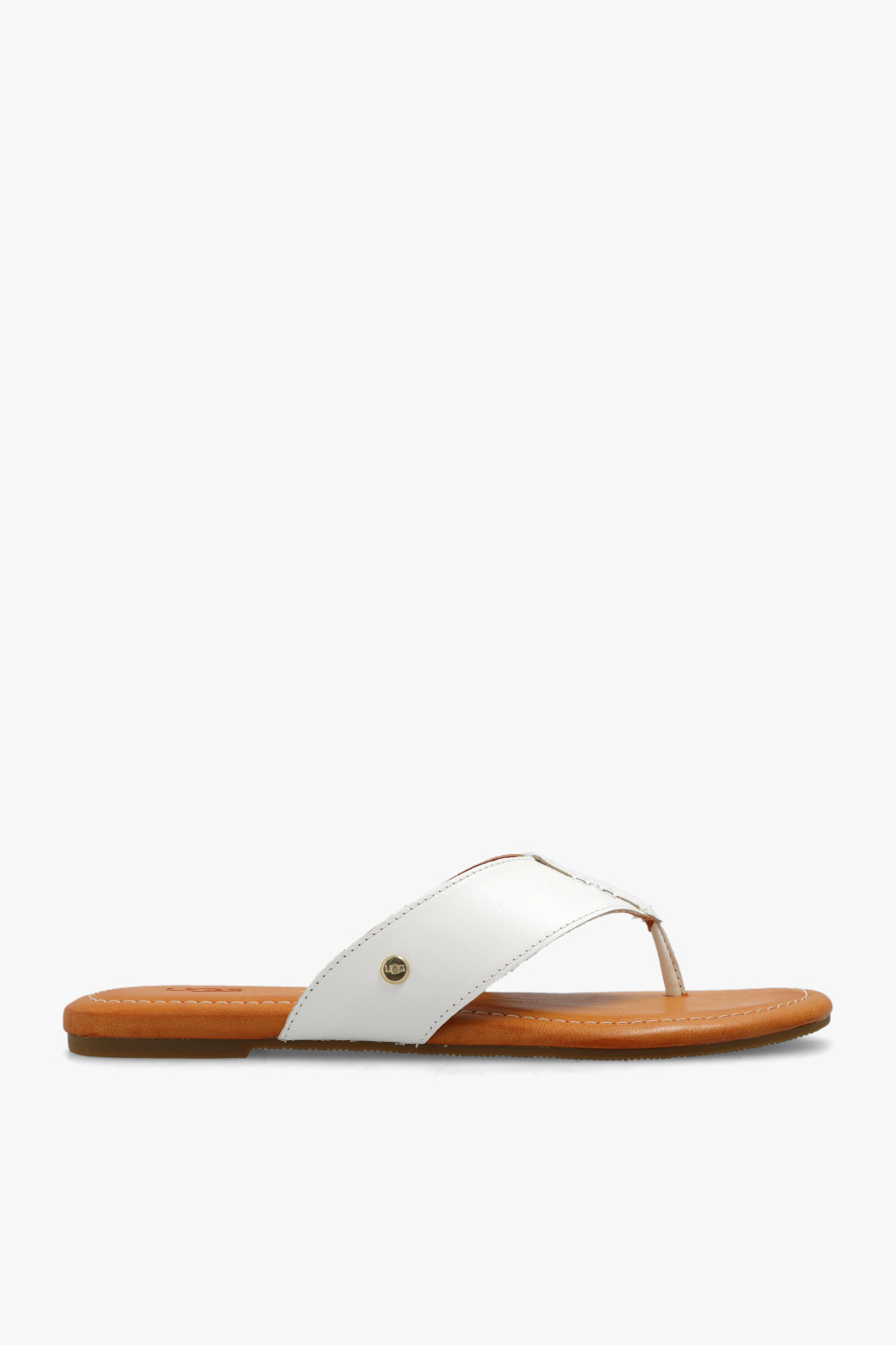 Ugg leather flip on sale flops